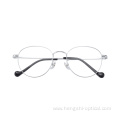 Optical Deformation Display Optica Round Frames Metal Eyewear